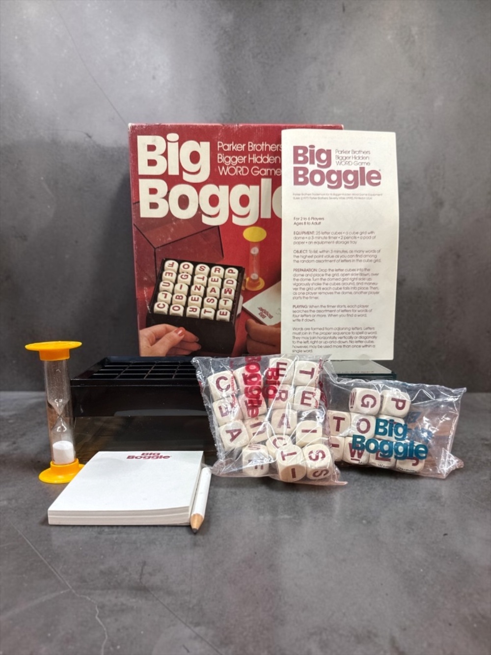 1979 PARKER BROTHERS Big Boggle Word Game